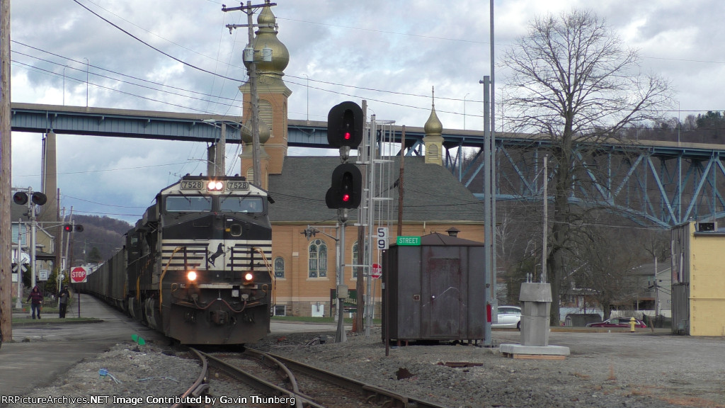 Empty coal through West Brownsville